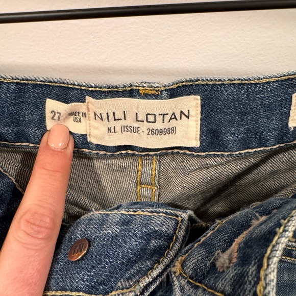 Nili Lotan Shon Jeans in Classic Wash - Picture 6 of 8